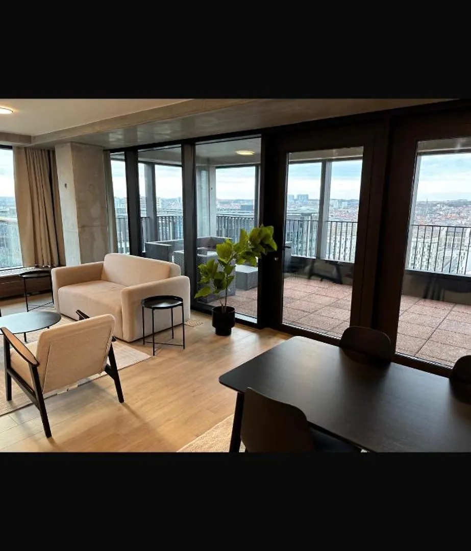 Beautiful Apartment With Panoramic View Of Center With Roof Terrace Brussels